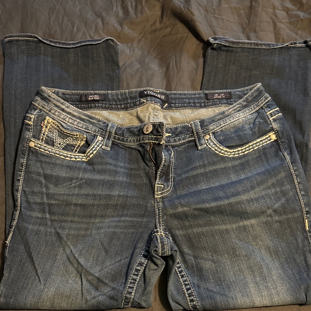 Vigoss Women's Blue Boot Cut Jeans